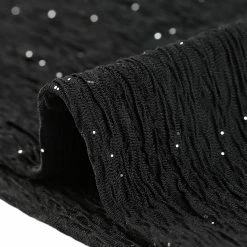 Allegra K Women's Shiny Textured Blouse Long Sleeve Vintage Mesh Panel Top