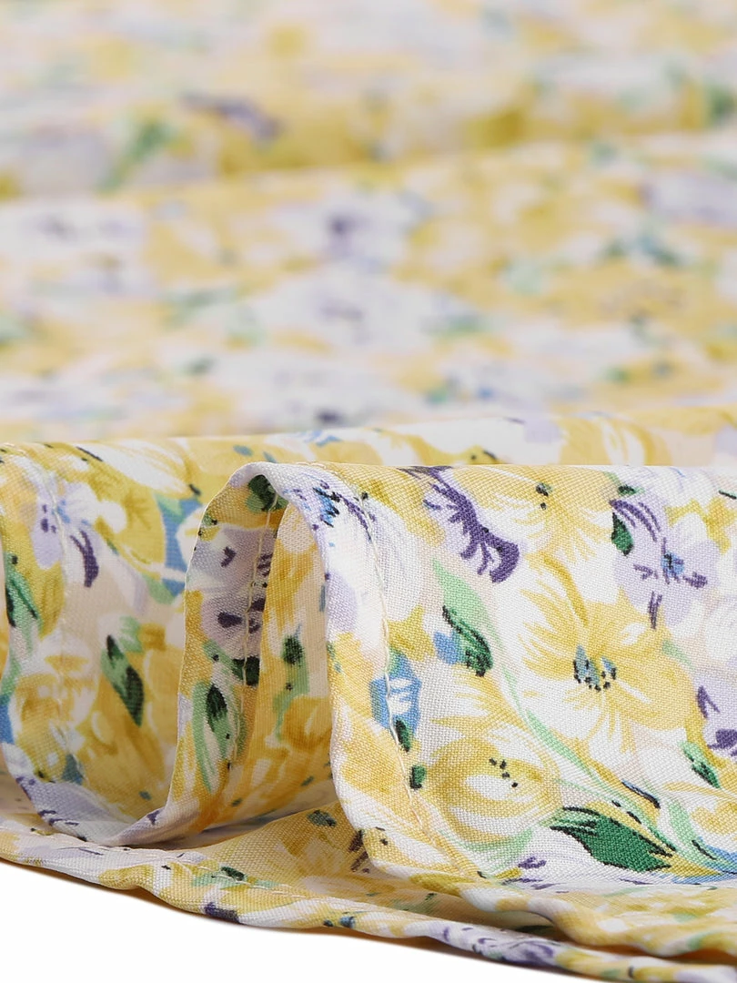 Allegra K Women's Ditsy Floral Printed Dresses Half Placket Puff Sleeve Peter Pan Collar Chiffon Dress 9 Allegra K Women's Ditsy Floral Printed Dresses Half Placket Puff Sleeve Peter Pan Collar Chiffon Dress