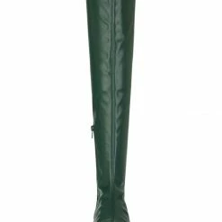 Allegra K Shoes Women's Thigh High Fashion Boots Low Block Heel Over The Knee High Boots