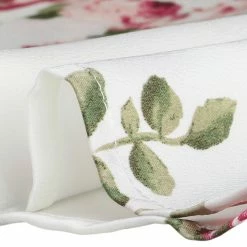 Allegra K Women's Elegant Top Crew Neck Satin Vintage Long Sleeves Floral Blouse