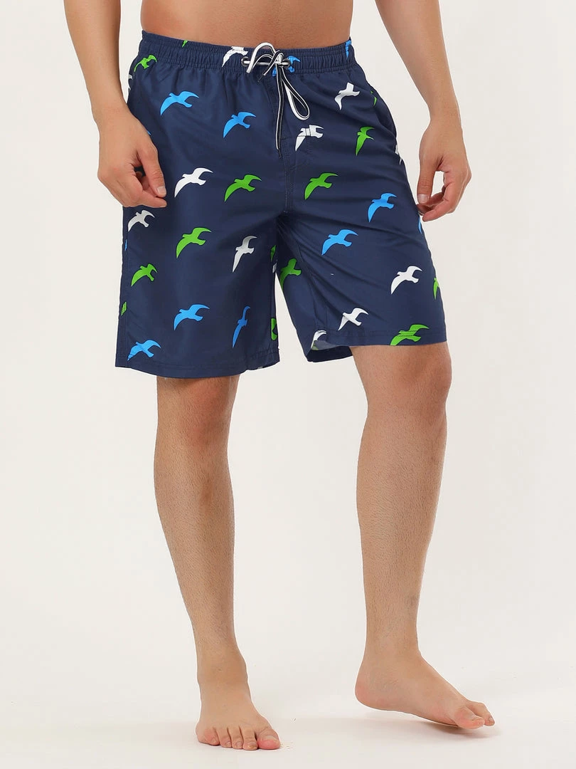 Allegra K Men's Summer Swim Shorts Elastic Waist Drawstring Color Block Striped Board Shorts 11 Allegra K Men's Summer Swim Shorts Elastic Waist Drawstring Color Block Striped Board Shorts