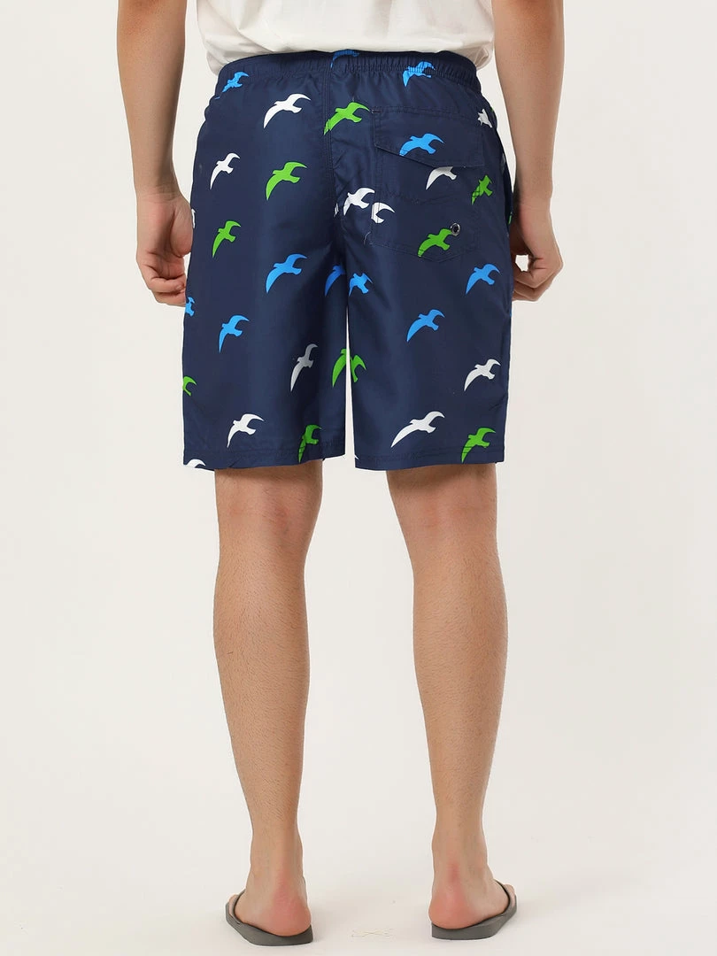 Allegra K Men's Summer Swim Shorts Elastic Waist Drawstring Color Block Striped Board Shorts 14 Allegra K Men's Summer Swim Shorts Elastic Waist Drawstring Color Block Striped Board Shorts