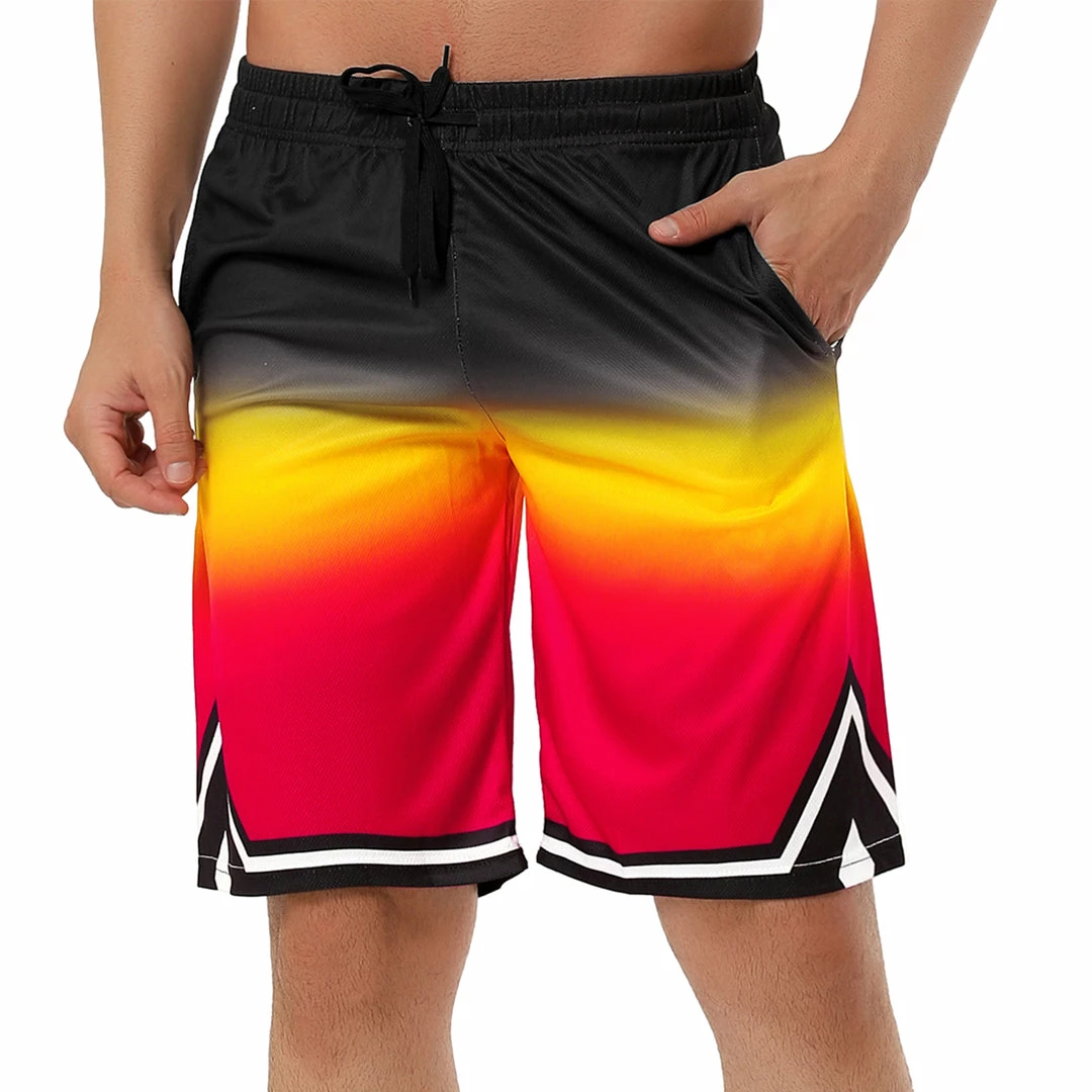 Allegra K Men's Summer Swim Shorts Color Block Drawstring Printed Boardshorts 22 Allegra K Men's Summer Swim Shorts Color Block Drawstring Printed Boardshorts