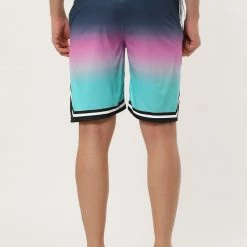 Allegra K Men's Summer Swim Shorts Color Block Drawstring Printed Boardshorts 44 Allegra K Men's Summer Swim Shorts Color Block Drawstring Printed Boardshorts