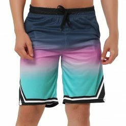 Allegra K Men's Summer Swim Shorts Color Block Drawstring Printed Boardshorts 40 Allegra K Men's Summer Swim Shorts Color Block Drawstring Printed Boardshorts