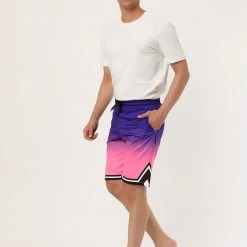 Allegra K Men's Summer Swim Shorts Color Block Drawstring Printed Boardshorts 37 Allegra K Men's Summer Swim Shorts Color Block Drawstring Printed Boardshorts