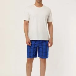 Allegra K Men's Sleepwear Striped Shorts Elastic Waist Lounge Pajama Bottoms 20 Allegra K Men's Sleepwear Striped Shorts Elastic Waist Lounge Pajama Bottoms