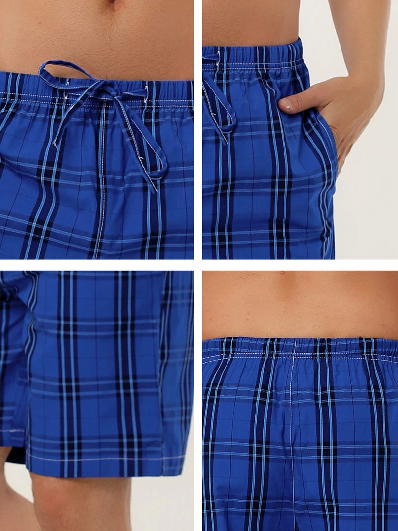 Allegra K Men's Sleepwear Striped Shorts Elastic Waist Lounge Pajama Bottoms 13 Allegra K Men's Sleepwear Striped Shorts Elastic Waist Lounge Pajama Bottoms