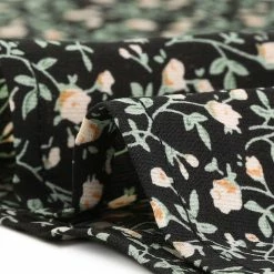 Allegra K Women's Floral Button Up Ruffle Stand Collar Long Sleeve Shirt 67 Allegra K Women's Floral Button Up Ruffle Stand Collar Long Sleeve Shirt