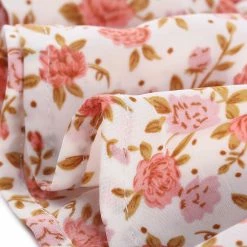 Allegra K Women's Smocked Elegant Ruffle Tie Neck Chiffon Floral Blouse 15 Allegra K Women's Smocked Elegant Ruffle Tie Neck Chiffon Floral Blouse