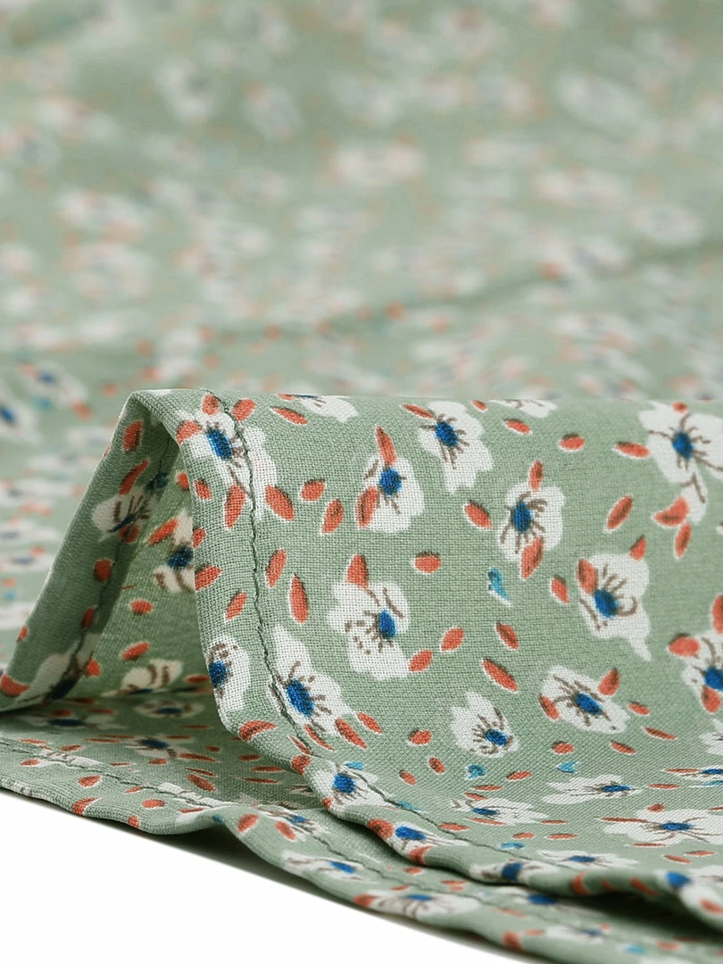 Allegra K Women's Contrast Pleated Collar Long Sleeve Chiffon Floral Blouse Top 9 Allegra K Women's Contrast Pleated Collar Long Sleeve Chiffon Floral Blouse Top