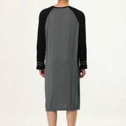 Allegra K Men's Nightshirts Contrast Color Henley Sleep Shirt Lounge Sleepwear Nightgown Pajamas 42 Allegra K Men's Nightshirts Contrast Color Henley Sleep Shirt Lounge Sleepwear Nightgown Pajamas