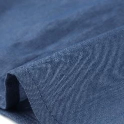 Allegra K Women's Denim Long Sleeve Standing Collar Ruffled Trim Shoulder Button Down Shirt