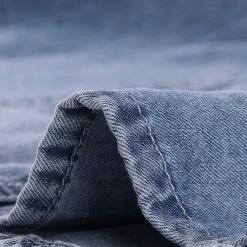 Allegra K Women's Bishop Sleeve Casual Chest Pocket Denim Shirt Dress