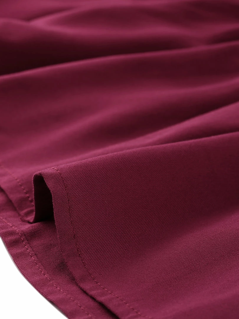 Allegra K Women's Peplum Elegant Button Self-Tie Neck V Neck Ruffle Tops 9 Allegra K Women's Peplum Elegant Button Self-Tie Neck V Neck Ruffle Tops