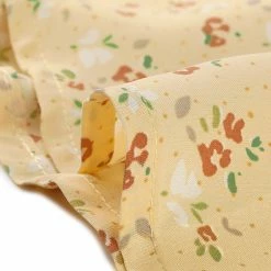 Allegra K Women's Floral Print Tie Doll Collar Ruffle Flare A-Line Dresses