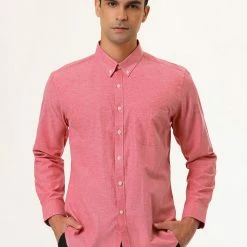 Allegra K Men's Dress Shirt Long Sleeve Classic Solid Color Slim Fit Button Down Shirt 90 Allegra K Men's Dress Shirt Long Sleeve Classic Solid Color Slim Fit Button Down Shirt