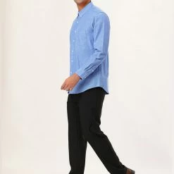 Allegra K Men's Dress Shirt Long Sleeve Classic Solid Color Slim Fit Button Down Shirt 85 Allegra K Men's Dress Shirt Long Sleeve Classic Solid Color Slim Fit Button Down Shirt