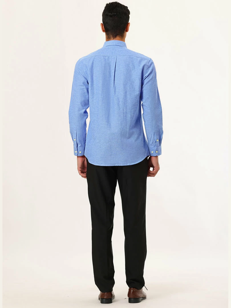 Allegra K Men's Dress Shirt Long Sleeve Classic Solid Color Slim Fit Button Down Shirt 38 Allegra K Men's Dress Shirt Long Sleeve Classic Solid Color Slim Fit Button Down Shirt