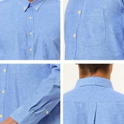 Allegra K Men's Dress Shirt Long Sleeve Classic Solid Color Slim Fit Button Down Shirt 87 Allegra K Men's Dress Shirt Long Sleeve Classic Solid Color Slim Fit Button Down Shirt