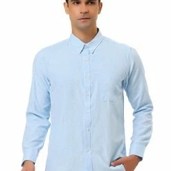 Allegra K Men's Dress Shirt Long Sleeve Classic Solid Color Slim Fit Button Down Shirt 59 Allegra K Men's Dress Shirt Long Sleeve Classic Solid Color Slim Fit Button Down Shirt
