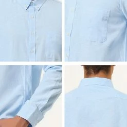 Allegra K Men's Dress Shirt Long Sleeve Classic Solid Color Slim Fit Button Down Shirt 63 Allegra K Men's Dress Shirt Long Sleeve Classic Solid Color Slim Fit Button Down Shirt