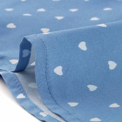 Allegra K Women's Heart Print Long Sleeve A-Line Lace Trim Peter Pan Collar Mini Dress