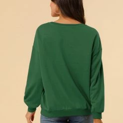 Allegra K Women's Sequin Shiny Star Crew Neck Long Sleeve Sweatshirt Top 68 Allegra K Women's Sequin Shiny Star Crew Neck Long Sleeve Sweatshirt Top