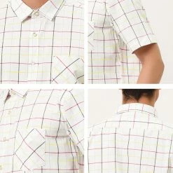 Allegra K Men's Plaid Shirt Short Sleeve Casual Regular Fit Button Down Point Collar Dress Shirts 81 Allegra K Men's Plaid Shirt Short Sleeve Casual Regular Fit Button Down Point Collar Dress Shirts