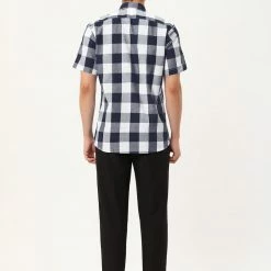 Allegra K Men's Plaid Shirt Short Sleeve Casual Regular Fit Button Down Point Collar Dress Shirts 62 Allegra K Men's Plaid Shirt Short Sleeve Casual Regular Fit Button Down Point Collar Dress Shirts