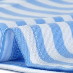 Allegra K Women's Long Sleeve Peter Pan Striped Top Clothing