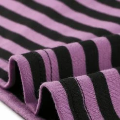 Allegra K Women's Long Sleeve Peter Pan Striped Top Clothing