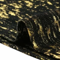 Allegra K Women's Party Metallic Textured Short Sleeve Shiny Multicolor Top