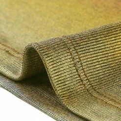 Allegra K Women's Party Metallic Textured Short Sleeve Shiny Multicolor Top