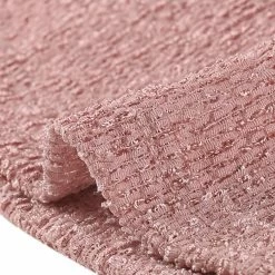 Allegra K Women's Ruffle Hem Top Textured Round Neck High Waist Bell Long Sleeve Blouse