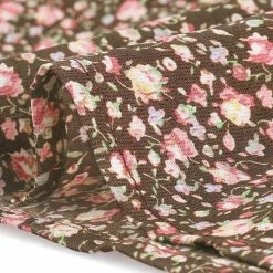 Allegra K Women's Long Sleeve Career Peasant Tops Vintage Floral V Neck Blouse