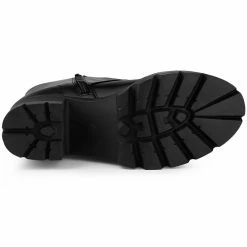 Allegra K Shoes Women's Lace Up Platform Chunky Heel Mid Calf Boots 33 Allegra K Shoes Women's Lace Up Platform Chunky Heel Mid Calf Boots