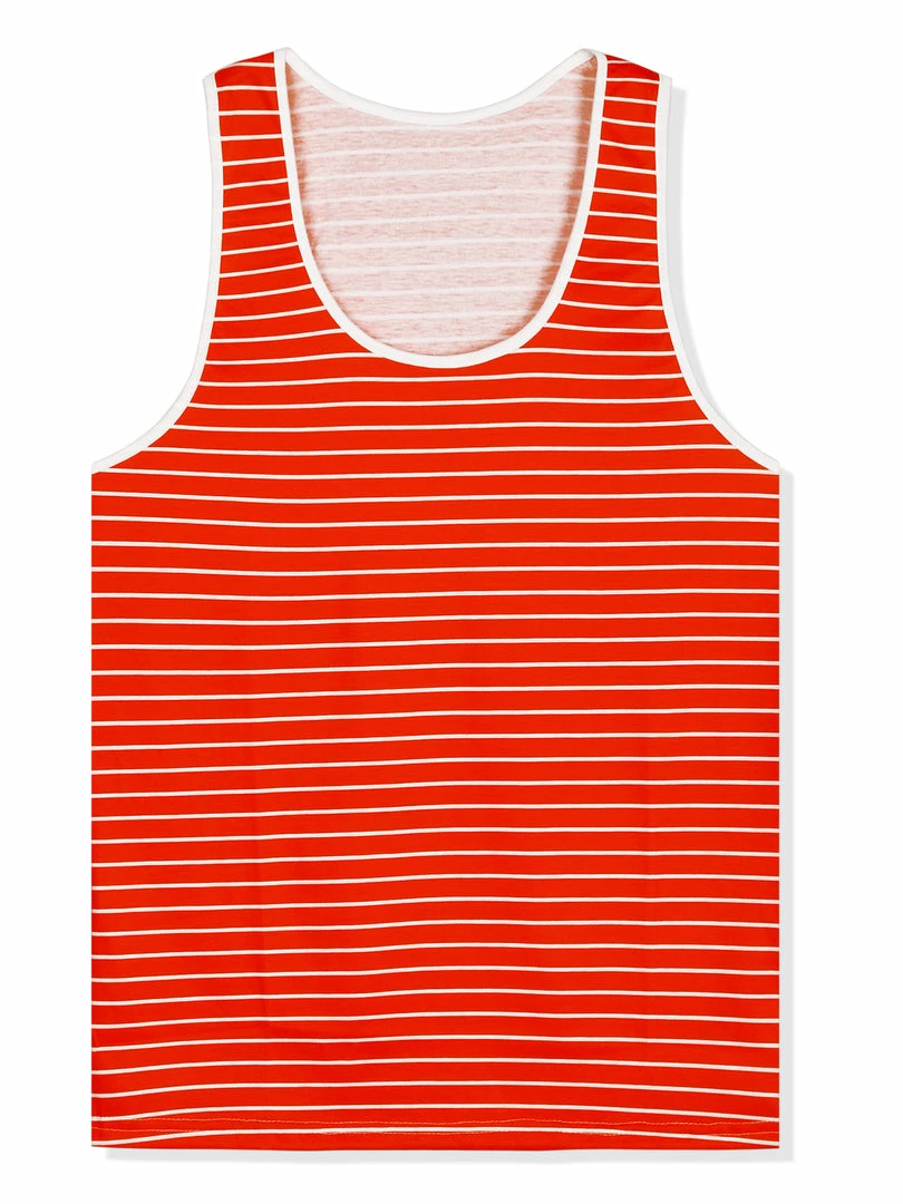 Allegra K Men's Striped Round Neck Color Block Sleeveless Basic Tank Top With Pocket 7 Allegra K Men's Striped Round Neck Color Block Sleeveless Basic Tank Top With Pocket