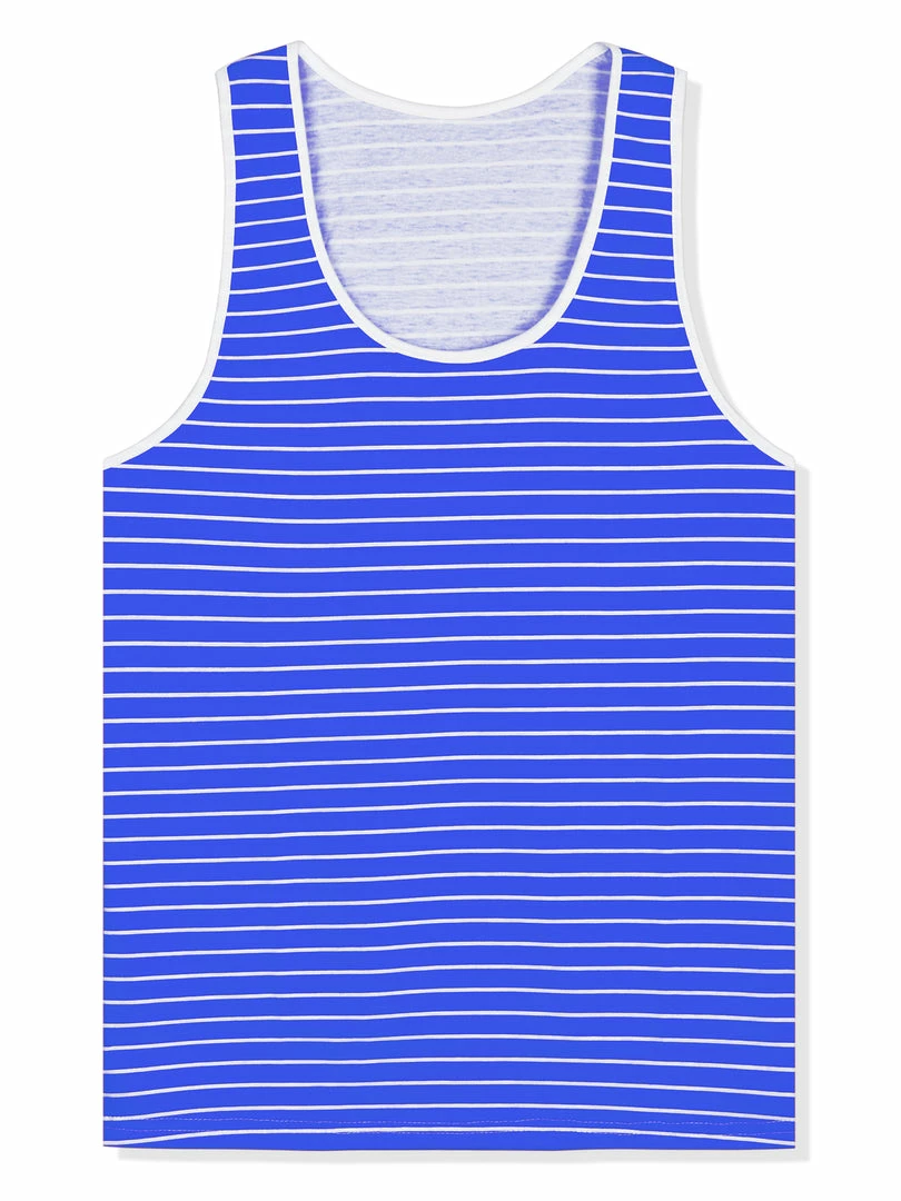 Allegra K Men's Striped Round Neck Color Block Sleeveless Basic Tank Top With Pocket 5 Allegra K Men's Striped Round Neck Color Block Sleeveless Basic Tank Top With Pocket