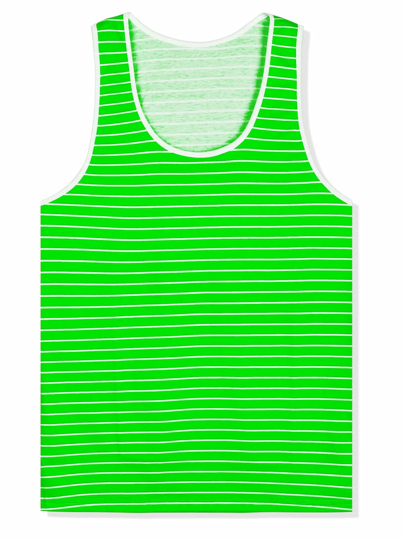 Allegra K Men's Striped Round Neck Color Block Sleeveless Basic Tank Top With Pocket 4 Allegra K Men's Striped Round Neck Color Block Sleeveless Basic Tank Top With Pocket