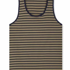 Allegra K Men's Striped Round Neck Color Block Sleeveless Basic Tank Top With Pocket 48 Allegra K Men's Striped Round Neck Color Block Sleeveless Basic Tank Top With Pocket