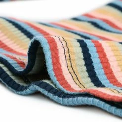 Allegra K Faux Wrap Knit Top In Striped Rainbow 51 Allegra K Faux Wrap Knit Top In Striped Rainbow