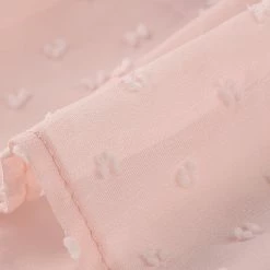 Allegra K Women's Swiss Dots Tie Waist Chiffon Ruffle Dress