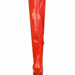 Allegra K Women's Platform Round Toe Chunky Heels Over The Knee High Boots