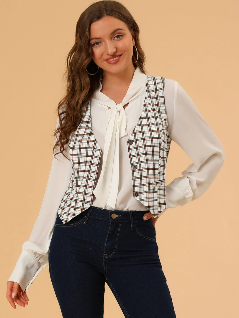 Allegra K Womens Waistcoat Steampunk Dressy Sleeveless Jacket Versatile Racerback Suit Vests 7 Allegra K Womens Waistcoat Steampunk Dressy Sleeveless Jacket Versatile Racerback Suit Vests