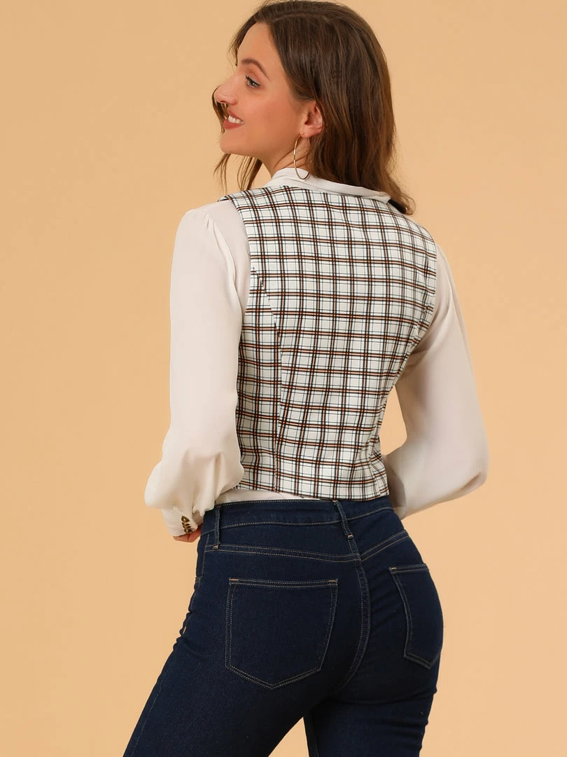 Allegra K Womens Waistcoat Steampunk Dressy Sleeveless Jacket Versatile Racerback Suit Vests 8 Allegra K Womens Waistcoat Steampunk Dressy Sleeveless Jacket Versatile Racerback Suit Vests