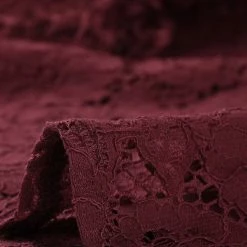 Allegra K Ruffle Crew Neck Crochet Floral Lace Dress