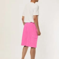 Allegra K Men's Summer Solid Shorts Drawstring Elastic Waist Swim Beach Board Shorts Pants