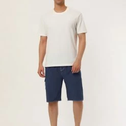 Allegra K Men's Summer Solid Shorts Drawstring Elastic Waist Swim Beach Board Shorts Pants