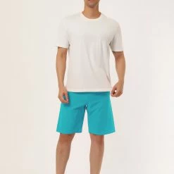 Allegra K Men's Board Shorts Solid Color Elastic Waist Drawstring Beach Swimwear Shorts 36 Allegra K Men's Board Shorts Solid Color Elastic Waist Drawstring Beach Swimwear Shorts